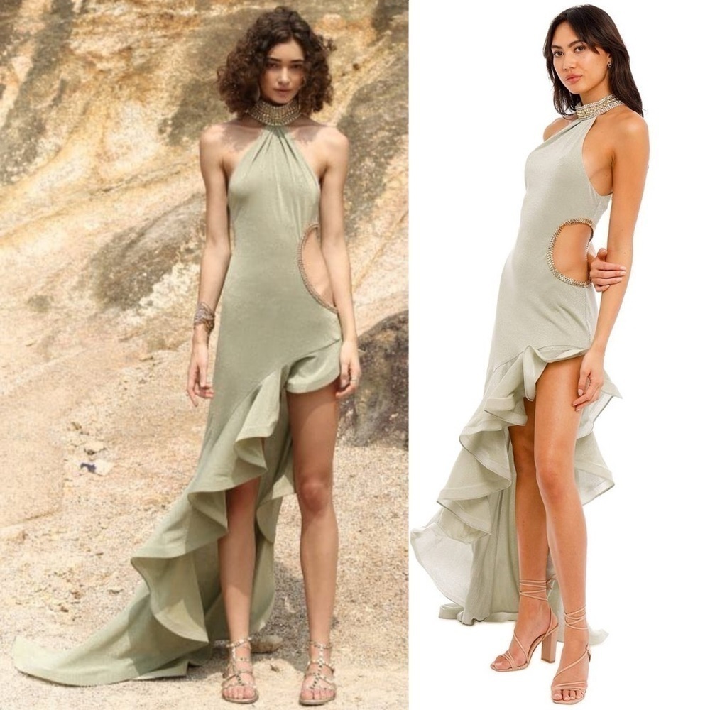 Bronx and Banco Runway X REVOLVE Nefertiti Gown in Menthol Large - Picture 5 of 17